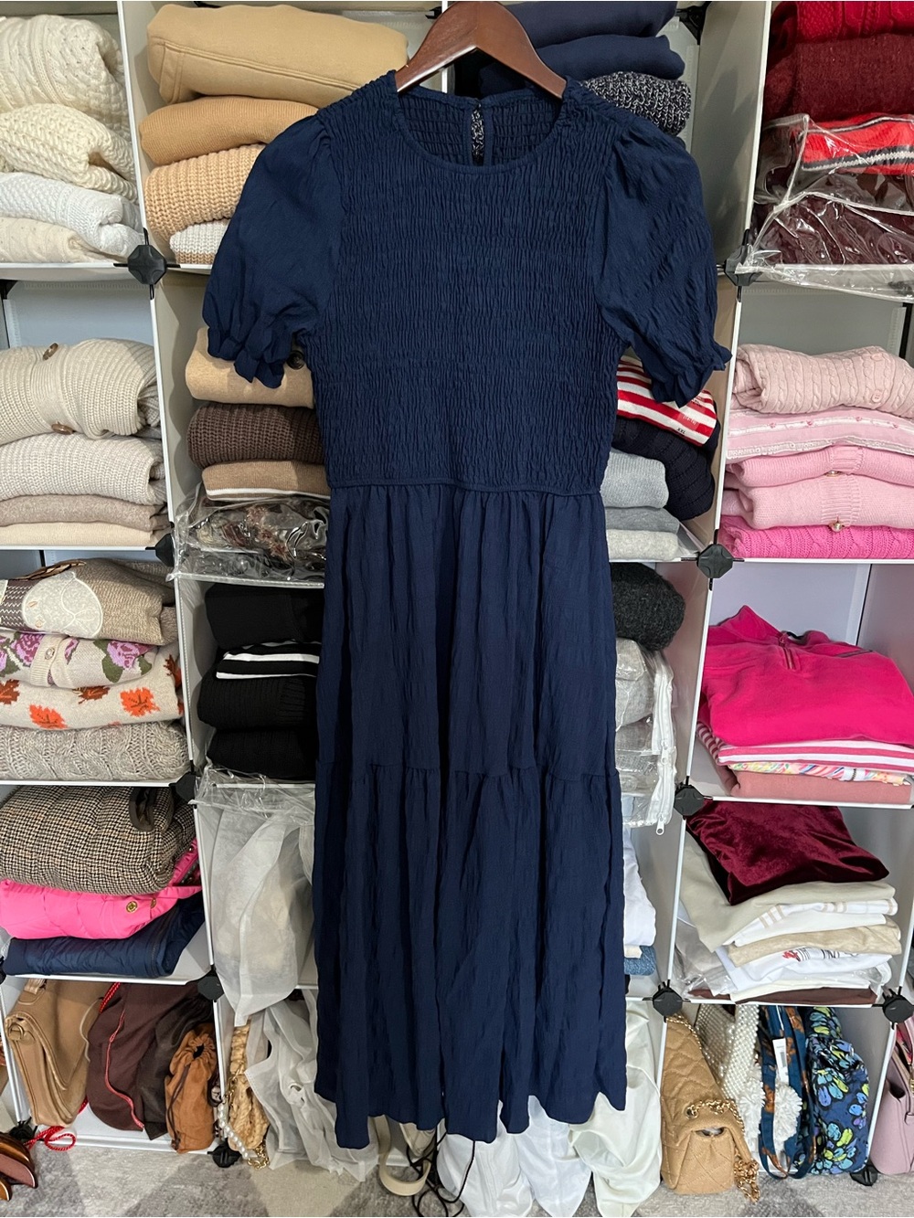 NWOT Smocked Maxi Dress